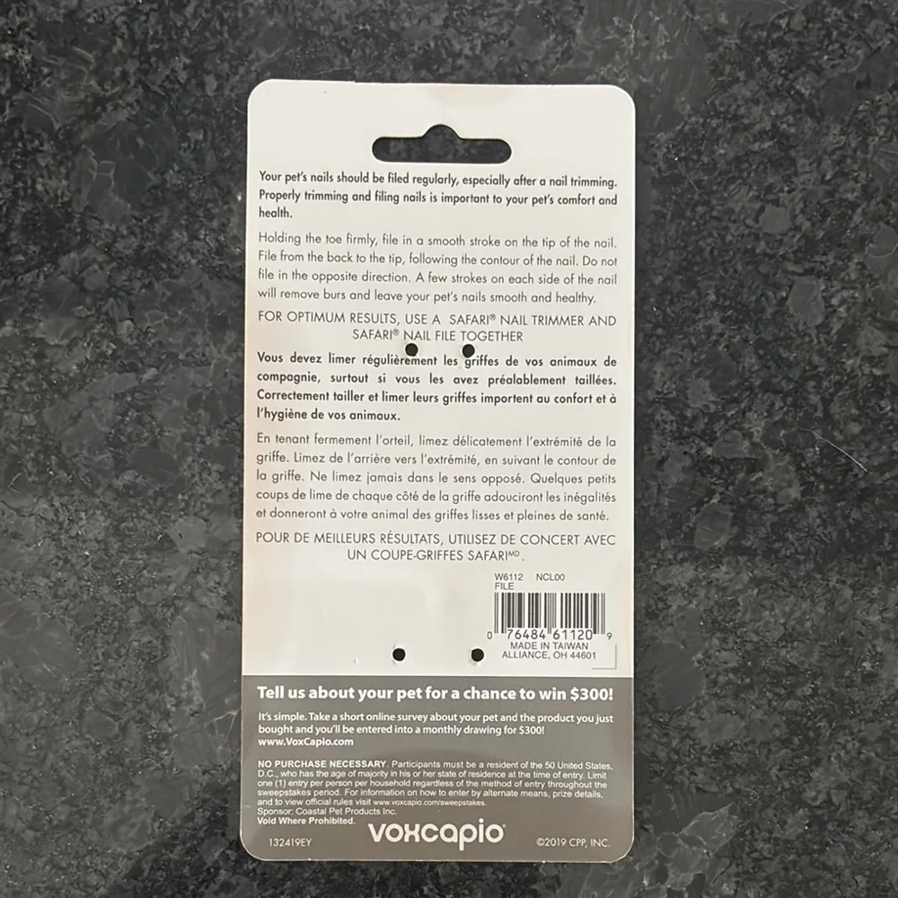 Safari Nail File for Pets